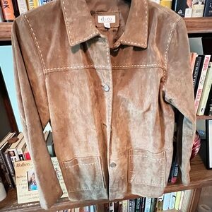 Deco Women's Tan Suede Utility Jacket